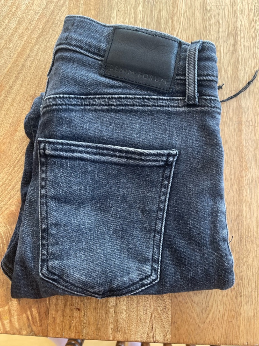 Denim Forum Women's Washed Gray Skinny Jeans